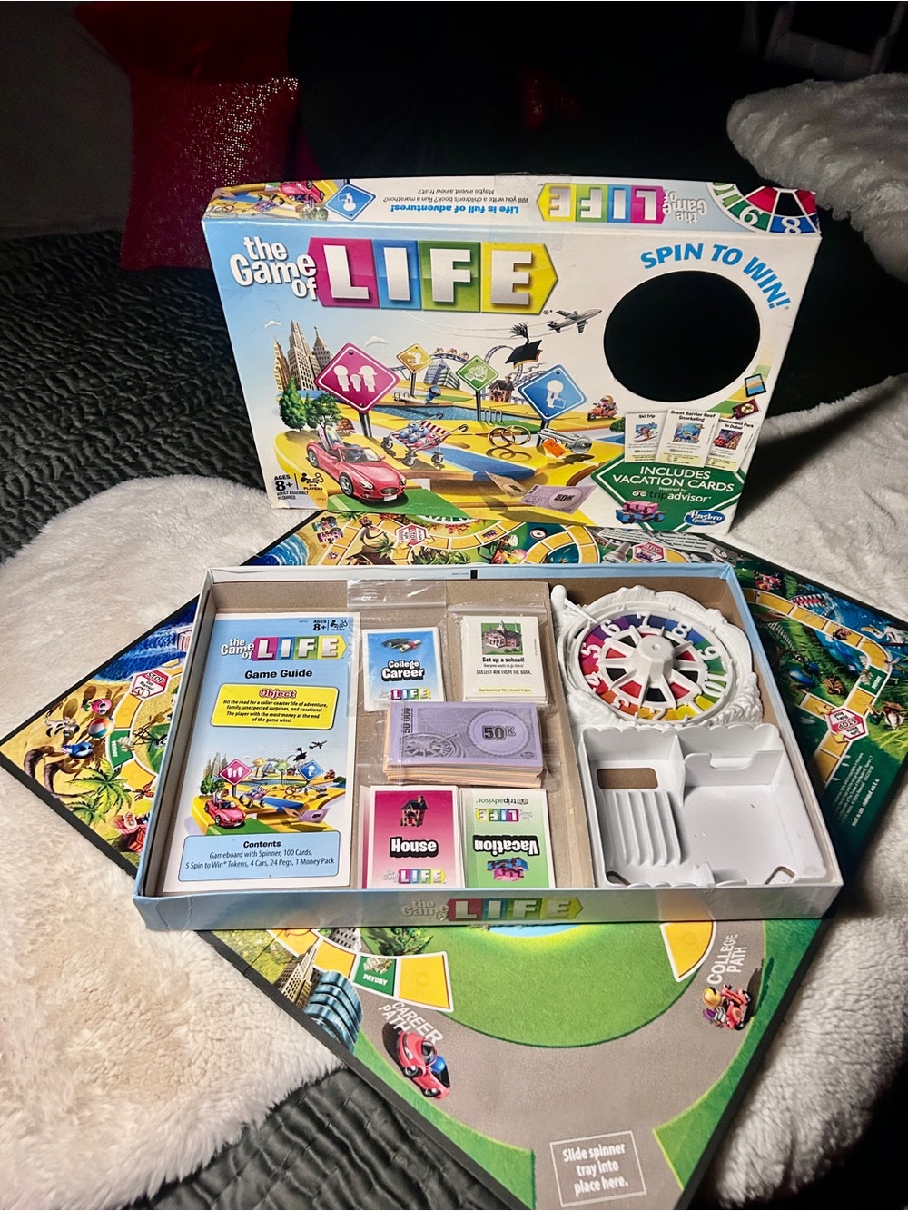 Hasbro The Game of LIFE Board Game - Bright Multi-Color Components